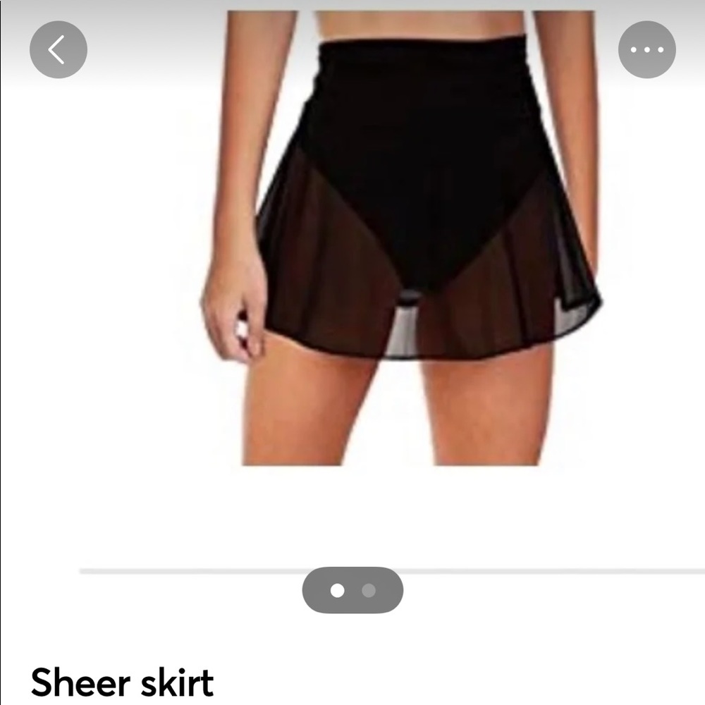 Sheer skirt